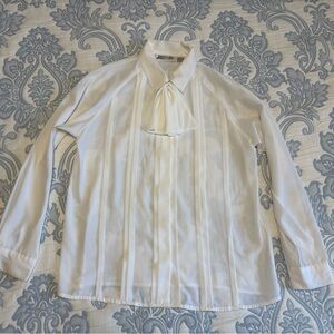 Yves St. Clair Vintage White Blouse